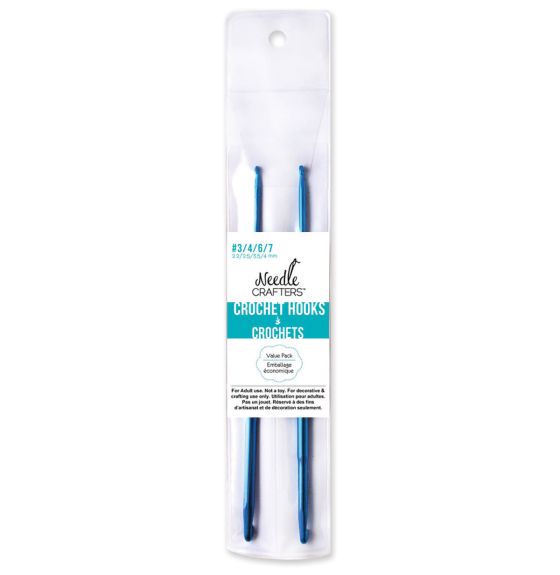 Needlecrafters&reg; Double- Ended Crochet Hooks - #2/4/5/8 - Pack of 2