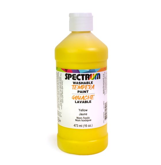 Gouache lavable Spectrum, 473 ml (16 oz) - Jaune