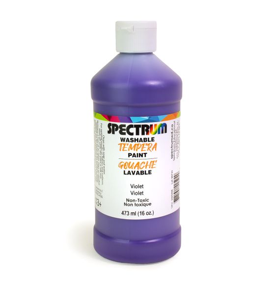 Spectrum Washable Tempera Paint - 473 mL (16 oz) - Violet