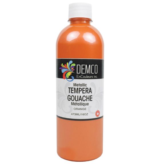 Gouache Demco métallique, 473 ml (16 oz) - Orange