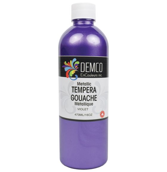Gouache Demco métallique, 473 ml (16 oz) - Violet
