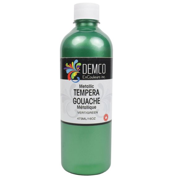Gouache Demco métallique, 473 ml (16 oz) - Vert