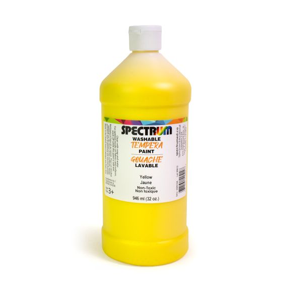 Gouache lavable Spectrum, 946 mL (32 oz) - Jaune