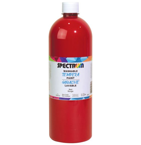 Gouache lavable Spectrum, 1 L (34 oz) - Rouge