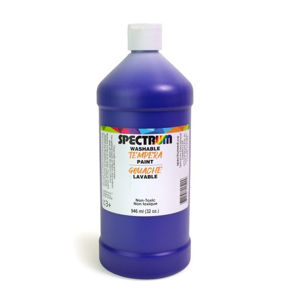 Spectrum Washable Tempera Paint - 946 mL (32 oz) - Deep Blue