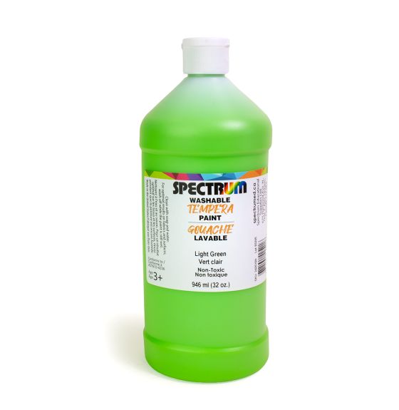 Spectrum Washable Tempera Paint - 946 mL (32 oz) - Light Green