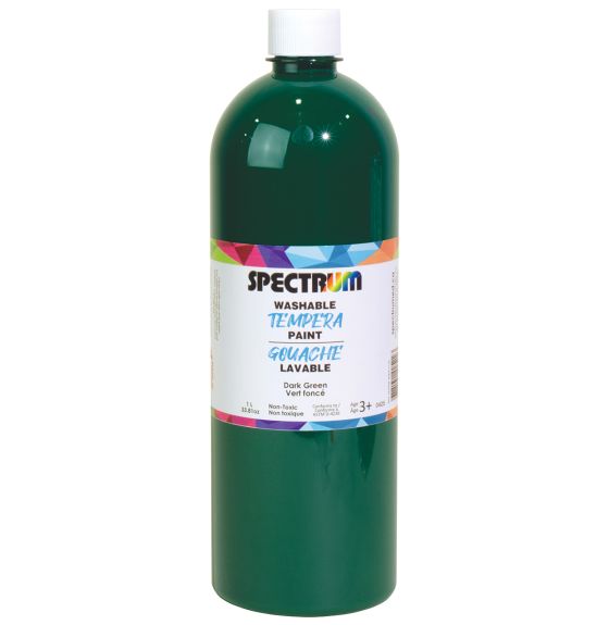 Gouache lavable Spectrum, 1 L (34 oz) - Vert foncé