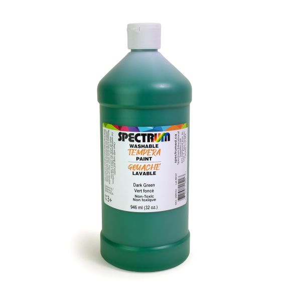 Gouache lavable Spectrum, 946 mL (32 oz) - Vert foncé