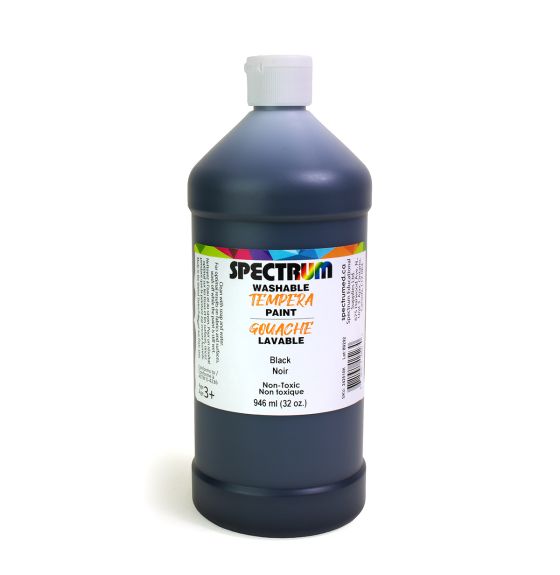 Gouache lavable Spectrum, 946 mL (32 oz) - Noir