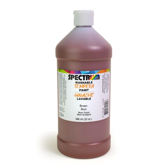 Gouache lavable Spectrum, 946 mL (32 oz) - Brun