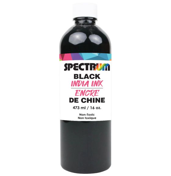 Spectrum Black India Ink - 473 mL (16 oz)