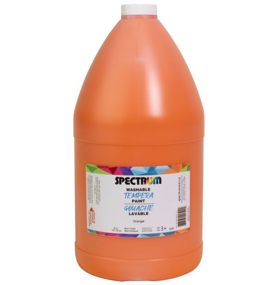Gouache lavable Spectrum, 3,6 L (122 oz) - Orange