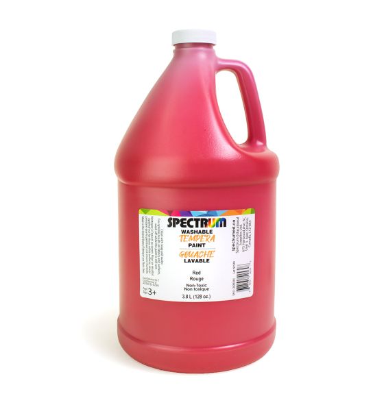 Gouache lavable Spectrum, 3,8 L (128 oz) - Rouge