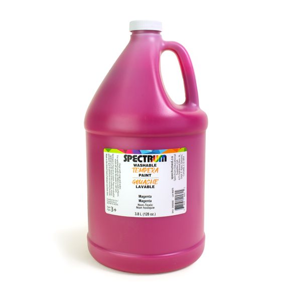 Gouache lavable Spectrum, 3,8 L (128 oz) - Magenta