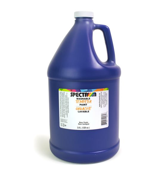 Spectrum Washable Tempera Paint - 3.8 L (128 oz) - Deep Blue