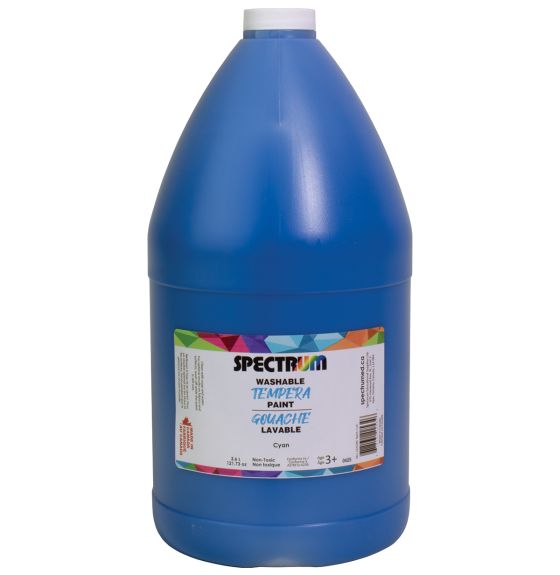 Gouache lavable Spectrum, 3,6 L (122 oz) - Bleu-cyan