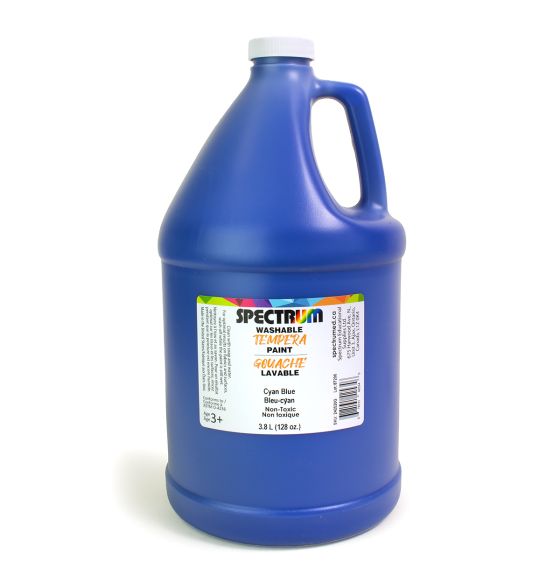 Gouache lavable Spectrum, 3,8 L (128 oz) - Bleu-cyan