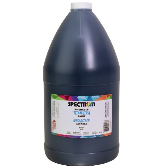 Gouache lavable Spectrum, 3,6 L (122 oz) - Noir