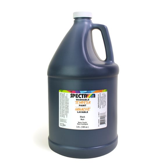 Gouache lavable Spectrum, 3,8 L (128 oz) - Noir