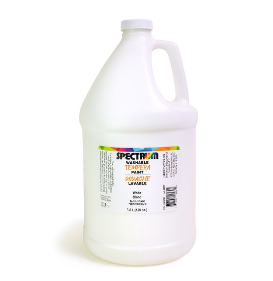 Gouache lavable Spectrum, 3,8 L (128 oz) - Blanc