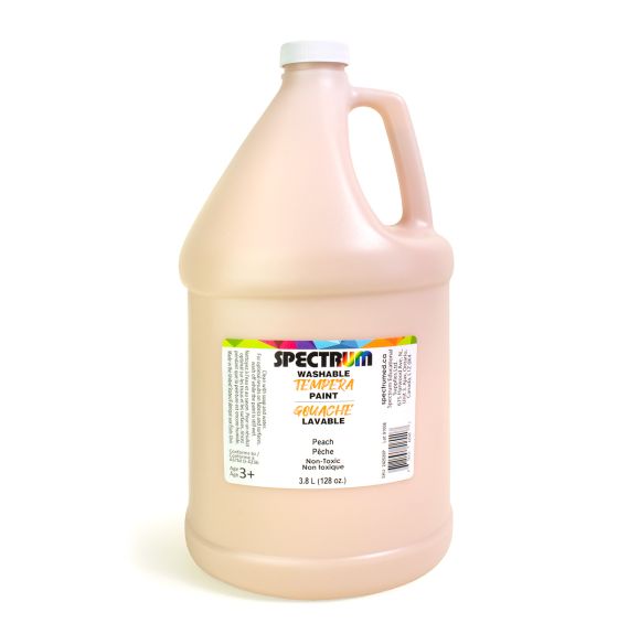 Spectrum Washable Tempera Paint - 3.8 L (122 oz) - Peach