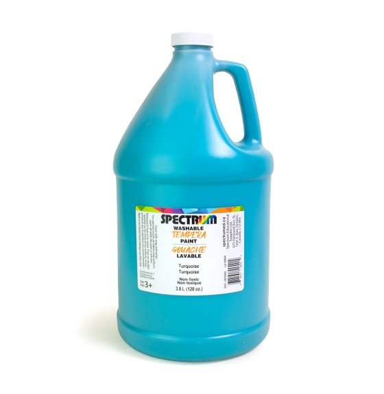 Gouache lavable Spectrum, 3,8 L (128 oz) - Turquoise