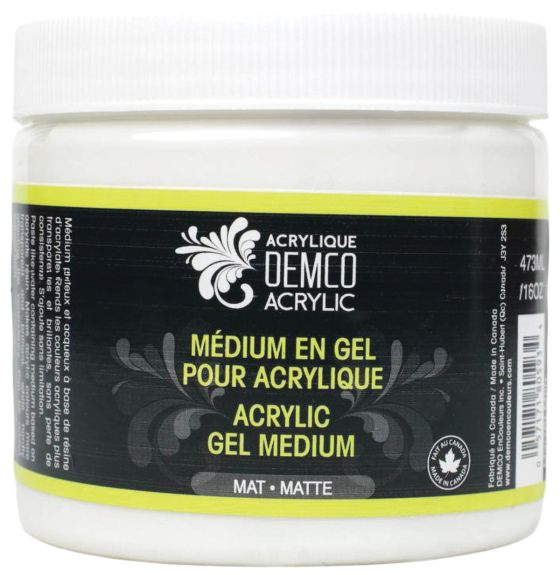 Médium en gel pour acrylique - Fini mat - 473 ml