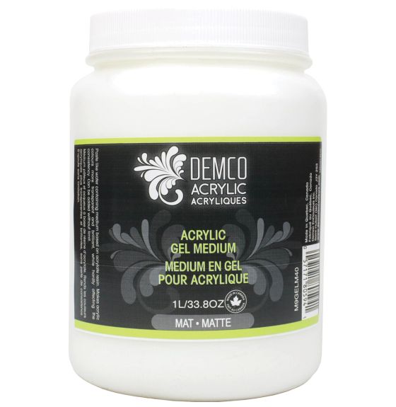 Médium en gel pour acrylique - Fini mat - 1 L