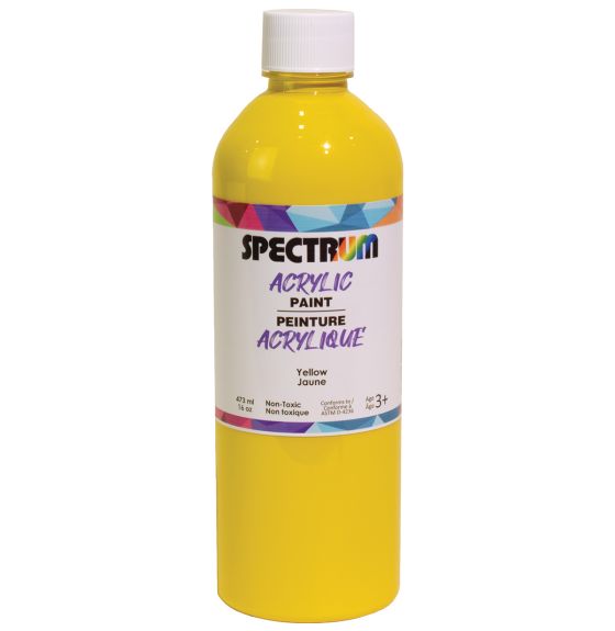 Peinture acrylique Spectrum, 473 mL (16 oz) - Jaune