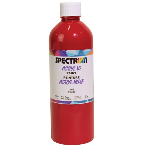 Spectrum Acrylic Paint - 473 mL (16 oz) - Red