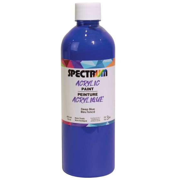 Peinture acrylique Spectrum, 473 mL (16 oz) - Bleu foncé
