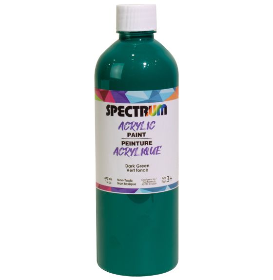 Peinture acrylique Spectrum, 473 mL (16 oz) - Vert foncé