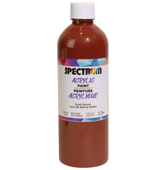 Peinture acrylique Spectrum, 473 mL (16 oz) - Terre de Sienne brûlée