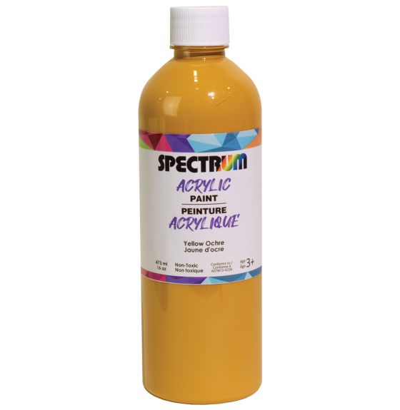 Peinture acrylique Spectrum, 473 mL (16 oz) - Jaune d'ocre