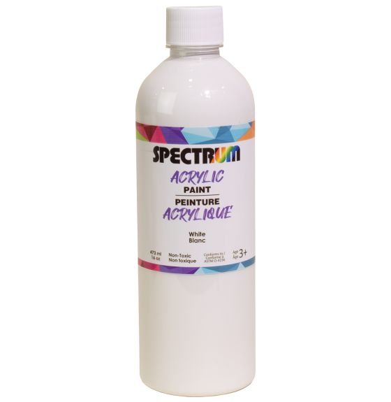 Peinture acrylique Spectrum, 473 mL (16 oz) - Blanc