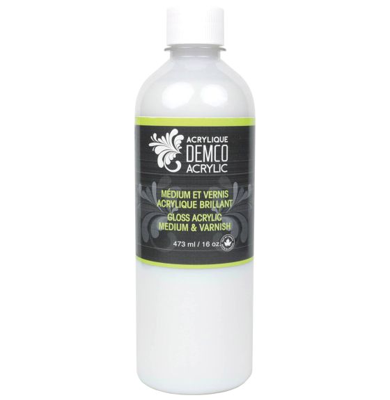Demco Acrylic Medium & Varnish - Gloss - 473 ml