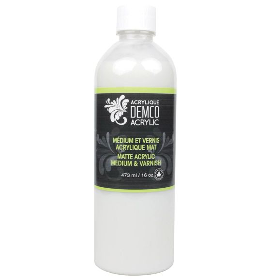 Demco Acrylic Medium & Varnish - Matte - 473 ml