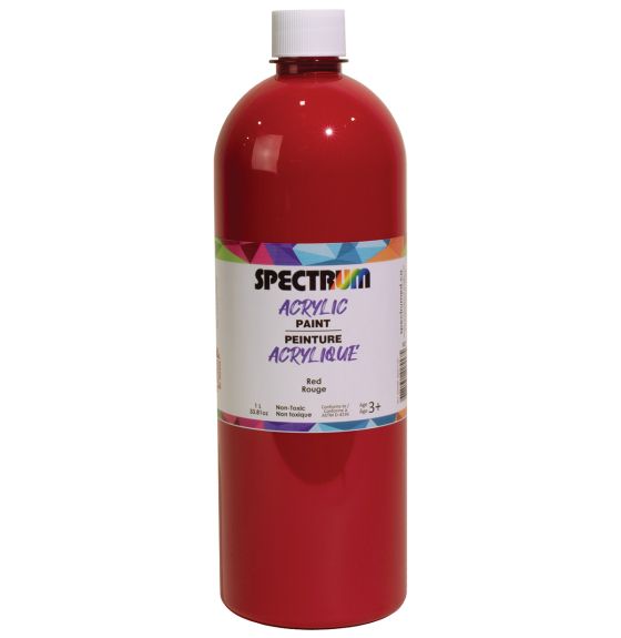 Peinture acrylique Spectrum, 1 L (34 oz) - Rouge