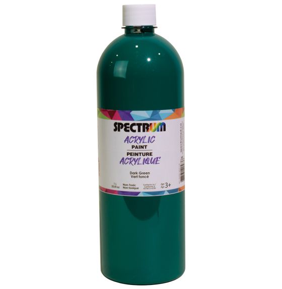 Peinture acrylique Spectrum, 1 L (34 oz) - Vert foncé