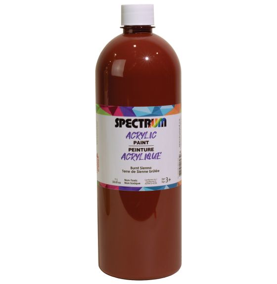 Spectrum Acrylic Paint - 1 L (34 oz) - Burnt Sienna