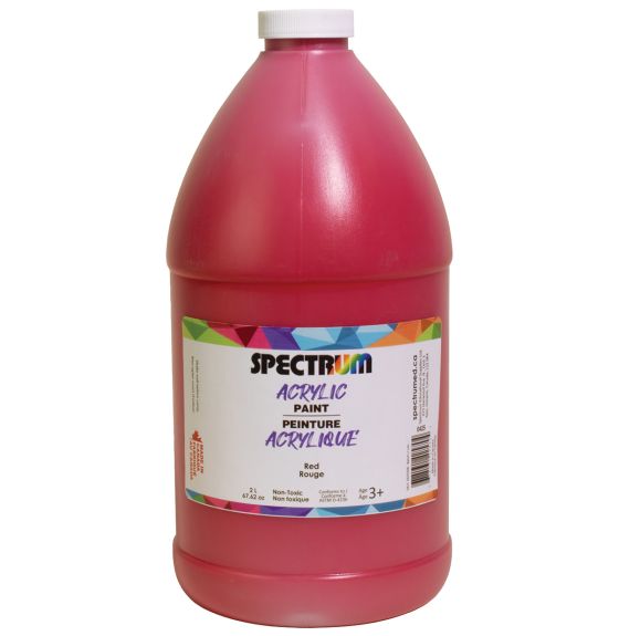 Peinture acrylique Spectrum, 2 L (68 oz) - Rouge