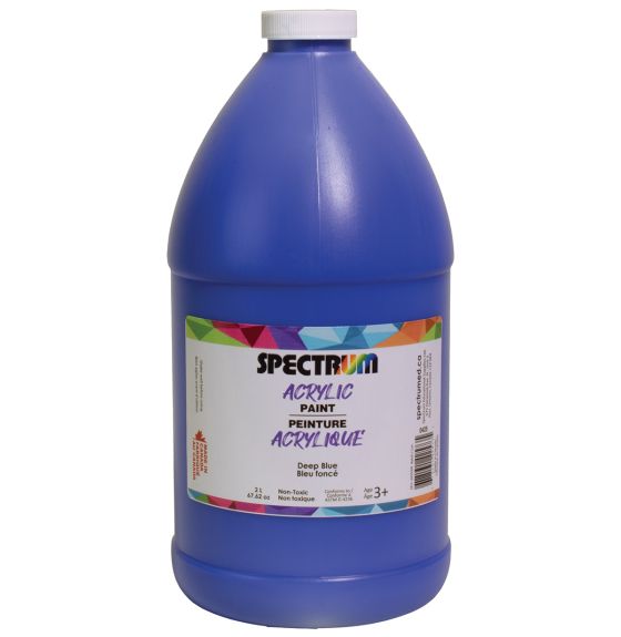 Peinture acrylique Spectrum, 2 L (68 oz) - Bleu foncé