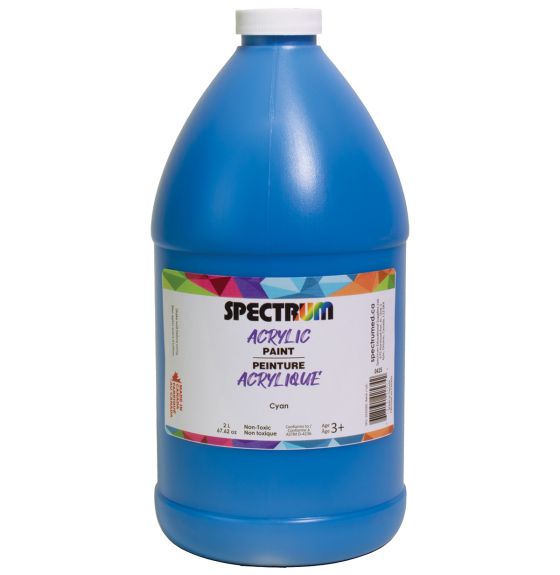 Peinture acrylique Spectrum, 2 L (68 oz) - Bleu-cyan