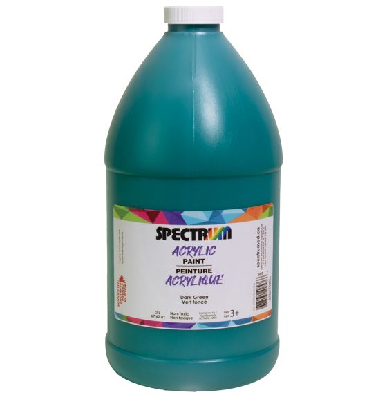 Peinture acrylique Spectrum, 2 L (68 oz) - Vert foncé
