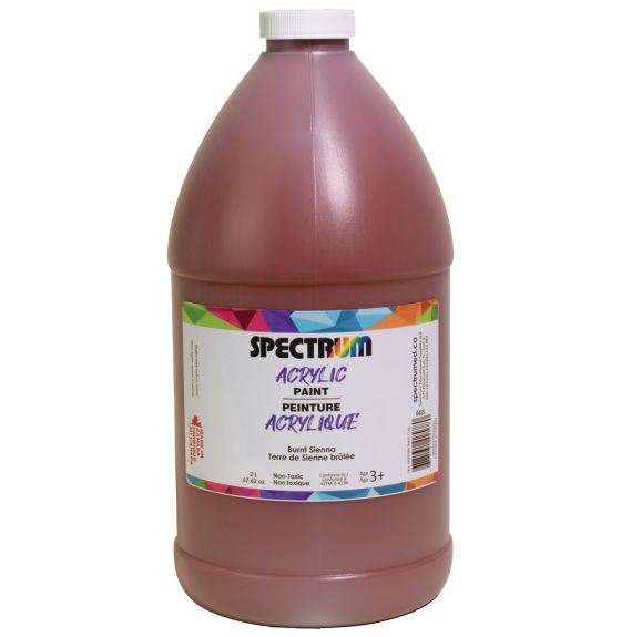 Peinture acrylique Spectrum, 2 L (68 oz) - Terre de Sienne brûlée