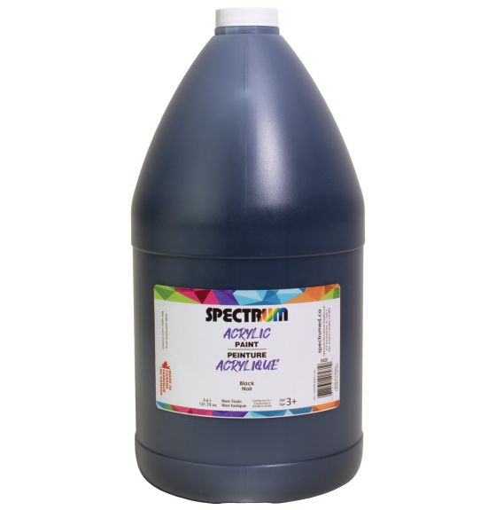 Peinture acrylique Spectrum, 3,6 L (122 oz) - Noir