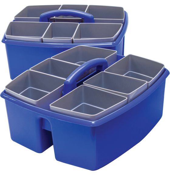 Large Caddy with Sorting Cups - Blue - Pack of 2