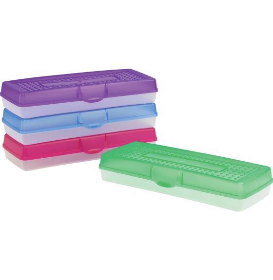 Stretch Pencil Box - Assorted Colours - Set of 12