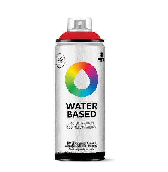 Peinture en aérosol à base d'eau, sans odeur, intérieur/extérieur, 400 ml, finition mate - Orange de l'Est