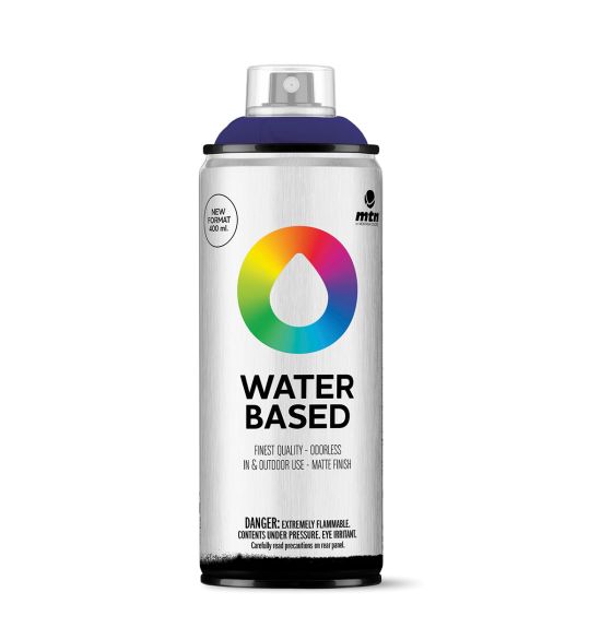 Peinture en aérosol à base d'eau, sans odeur, intérieur/extérieur, 400 ml, finition mate - Violet cosmos